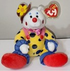 Ty Beanie Baby - Juggles The Clown Bear  6 5 Inch  New Mwmts Stuffed Animal Toy