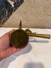 Vintage Brass Arabic Coffee Pot Dallah Etched Middle Eastern Islamic Rare 8 5 