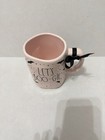 Rae Dunn 18 Oz Mug Dance Lets Boo -ge Pink Halloween Skeleton Bats