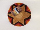 New African Hand Woven Coiled Bowl Basket 8  Across