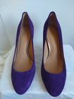  Coach Heels Shoes Deep Plum Purple Suede Pumps Sz 8 5