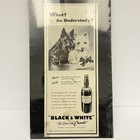 Black   White Scotch Whiskey Print Ad Scottish Terrier Dogs Lot Vintage 1940s
