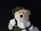 Boyds Bear 562958 Plush Stuffed Animal 10  Elfie Overalls White Shirt Hat Bell