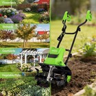 Workpro 1500w Electric Tiller 12 5a Corded Cultivator W 6 Steel Tines 16 wx8 7 d