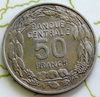Coin Cameroon 50fr 1960 Xf 154