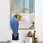 Mid-century Modern 15 Inch Resin Owl Sculpture - Handmade Vintage Home Decor    