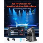 Dmx Wireless Receiver Transmitter Rechargeable Battery Stage Light 4 Pcs Silver