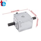 Right Angle Gearbox 40 Hp 19455-3sh-3kw-gr 3 Shaft 1800 Rpm Heavy