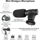 Shotgun Video Microphone  Universal Compact On-camera Mini Recording