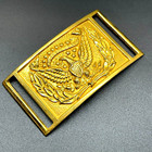 Replica Civil War Officer s Sword Belt Buckle Plate Brass Eagle E Pluribus Unum
