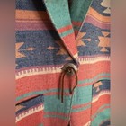 Vintage 90 s Clio Southwest Western Pattern Oversized Blazer Us Small