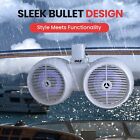 Pyle 8  Dual 2-way Marine Wakeboard Speakers Led Lights Waterproof Power Cable