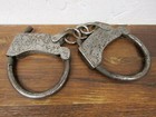 Replica Police Civil War Reenactment Metal Adj Handcuffs Restraints Shackles Key