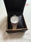 Akribos Xxiv Men   s Rose Gold Tone Quartz Watch White Dial Multifunction W  Box