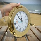 9  Antique Marine Brass Ship Nautical Porthole Wall Clock Home Decorative Gift