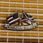 Us Army Ww2 Usa Great Britian  bundles For Britain  1940 Enamel Badge Pin