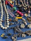Antique Vintage Junk Drawer Jewelry Lot Estate Sale Find Lot X-58
