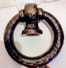 Vtg Big Heavy One Pound Knob Solid Bronze Door Knocker Handle Superb Condition 