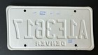 Colorado Denver License Plate A1e3617 Blue White Mountain Graphic Embossed Co