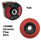 4-1 2 x7 8  T29 Ceramic Flap Disc Sanding Grinding Wheel 40 60 80 120 Grit