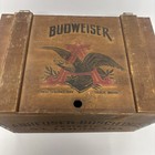 Vintage 1976 Budweiser Anheuser Busch Centennial Wooden Beer Crate Box 1876-1976