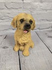 Yellow Golden Retriever Puppy Statue Resin