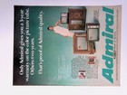 1969 Admiral Color Television Color Picture Tube Vintage Print Ad Life Nov 21