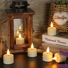 Sanmli Rechargeable Tea Lights With Remote And Timer  6pcs Flameless Candles    