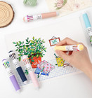 6 Park Multicolor Pens  10-in-1 Colored Ballpoint Pen  57 Colors  0 8mm Fine Poi