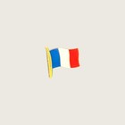 Vintage France Flag Enamel Pin Tricolor Travel Souvenir French