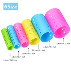 141 Pcs Plastic Hair Rollers Set With Clips And Pins multicolor No Heat Curlers