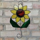 Stained Glass Sunflower Suncatcher - Handmade Sun Flower Window Hanging