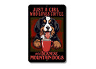 Funny Bernese Mountain Dog Sign Berner Metal Art Coffee Bar Sign Tin Plaque Gift