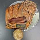 Vintage Rawlings Johnny Groth Baseball Glove Signed Bl   Ball Major League Usa