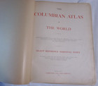 Antique 1898 Columbian Atlas Of The World 159 Pgs States Cities Foreigncountries