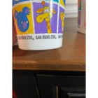 Vintage San Diego Zoo Plastic Souvenir Cups Set Of 3 Colorful Animal Graphics