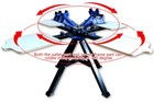 Rotary Silk Screen Printing Machine 4 Color 4 Station Floor Standing T-shirt Diy
