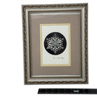 Framed Snowflake Art Print Signed W c  Bentley Matted Ornate Frame