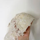 Vintage Wedding Veil Headpiece Floral Ivory Lace Tulle 41 