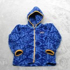 Patagonia Synchilla Cardigan Hoodie Kids 2t Blue Geometric Fleece Full Zip Aztec