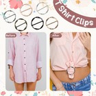 6pcs Scarf Clip  Tshirt Tie Clips Scarf Buckle Rings For Women Girls Adjustab   