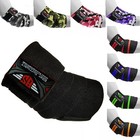 Heavy Duty Elbow Sleeves Support Wraps Straps Gym Power Weight Lifting Pair Bs