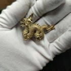 Chinese Bronze Copper Statue Hand Carved Dragon Decor     801117