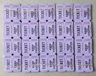 Purple Raffle Tickets Package Of 500 Folded Flat Double Stub Split The Pot 50 50