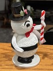 Bethany Lowe Vintage Style Jolly Snowman Figurine For Christmas Winter