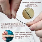 40pcs set Large Eye Hand Sewing Needles Premium Stainless Steel Needle For Craft