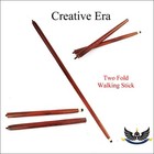 Lot Of 10 Pcs 2 Fold Wood Walking Stick Cane Only For Handle  only Wooden Shaft 