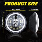 7  Inch Led Headlight  4 5  Passing Lights For Harley Davidson Touring Road King