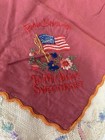 Vintage From England Souvenir Handkerchief 