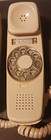 Vintage  Beige Trendline Trimline Rotary Dial Desk table Phone Telephone Itt Nos